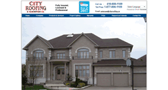 Desktop Screenshot of cityroofing.ca