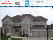 Tablet Screenshot of cityroofing.ca